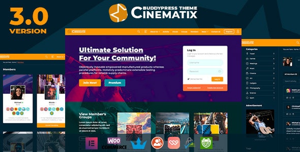 Cinematix 社区本地生活 BuddyPress主题