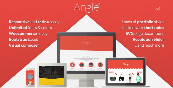  Angle Responsive Shopping Mall Website Template WordPress Theme