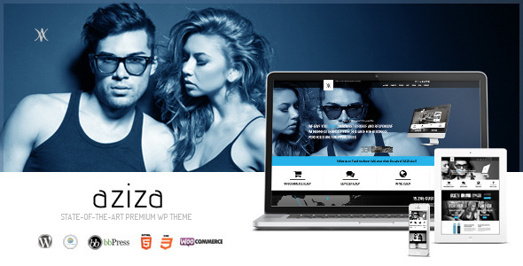  Aziza multipurpose responsive WordPress theme [updated to v1.2.3]