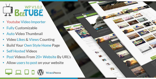 BeeTube 视频 WordPress主题