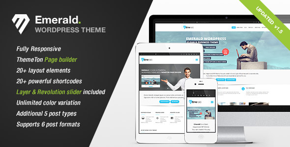 Emerald 企业 WordPress主题模板