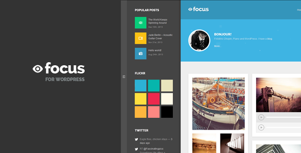  Focus Personal Blog WordPress Theme