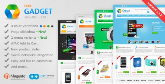 Gadget Magento 购物主题