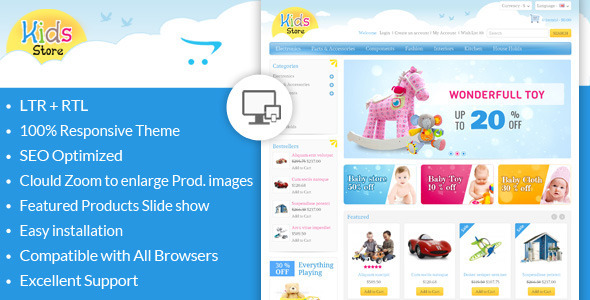 Kids Store 儿童 Opencart主题