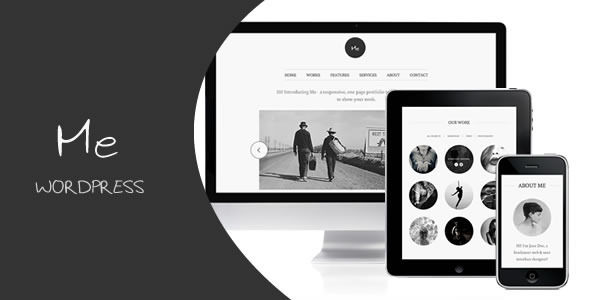  Me single page/work/album display WordPress theme