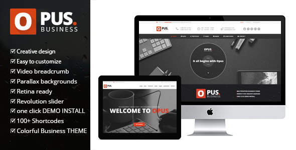  Opus - WordPress Chinese theme of multi-purpose corporate website