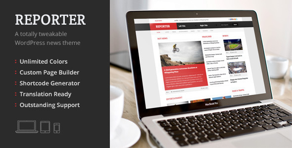  Reporter News Magazine Photography WordPress Theme