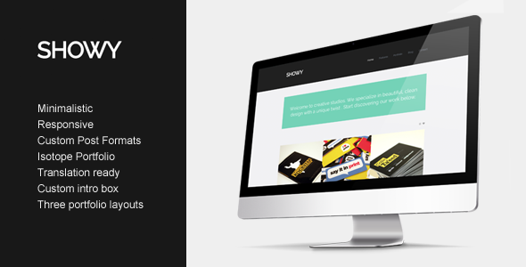  Showy - WordPress theme of design agency/case display website