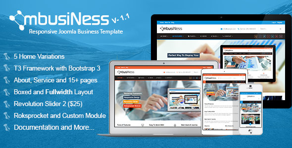 MbusiNess JOOMLA模板