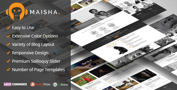 Maisha v1.6.9 - Charity/Non-Profit WordPress Theme