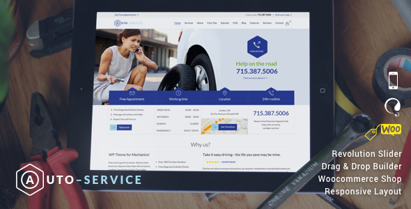  WordPress theme of auto repair parts enterprise mall [updated to v2.0]