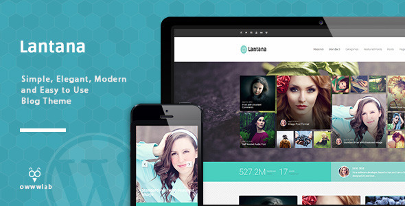 Lantana 博客 WordPress主题 [ 更新至 v1.0.1 ]