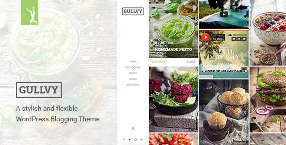 Gullvy 新潮瀑布流博客 WordPress主题