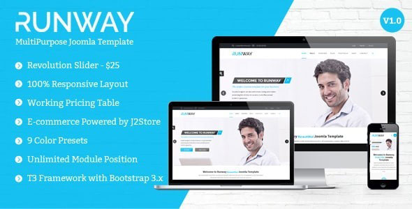 Runway 多用途 JOOMLA模板