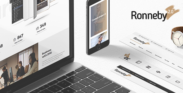  Ronneby - High performance multipurpose website WordPress Chinese theme