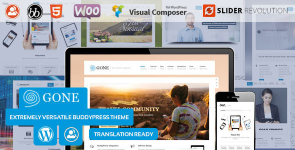  Gone Community BuddyPress Theme