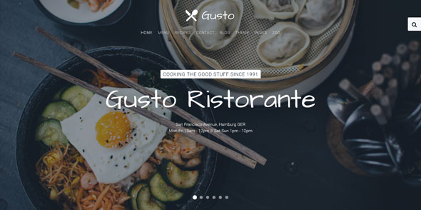 Gusto 美食 JOOMLA模板