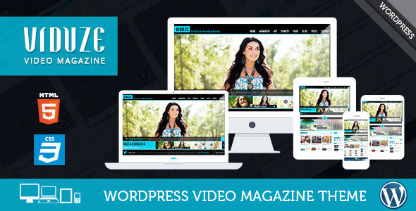  Viduze Video Magazine WordPress Theme v1.7