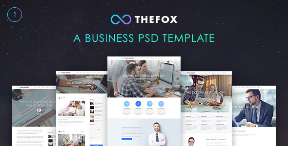 TheFox 商务企业 PSD网站模板