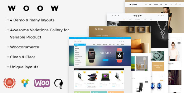 WOOW 购物商城 WooCommerce WP主题