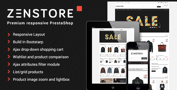 Zenstore Prestashop购物商城主题