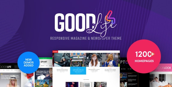  GoodLife - News Magazine Blog WordPress Theme