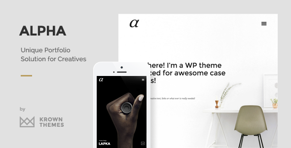 Alpha 创意作品展示 WordPress主题 v1.0.1