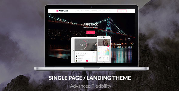 AppStack 单页APP WordPress主题