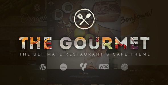  Gourmet Restaurant Coffee Catering WordPress Theme