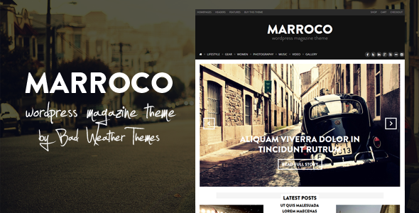 Marroco 杂志 WordPress主题 v1.5