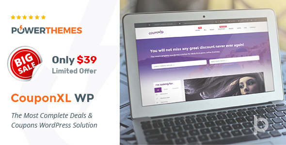 CouponXL - Coupons, Deals & Discounts WP Theme