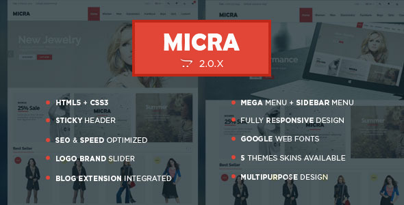 Micra 多用途 WooCommerce WP主题