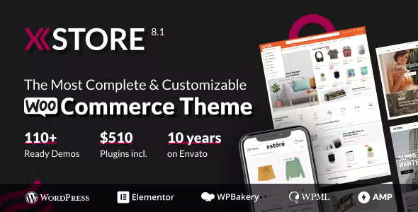  XStore - Multi industry online shopping store template WordPress theme