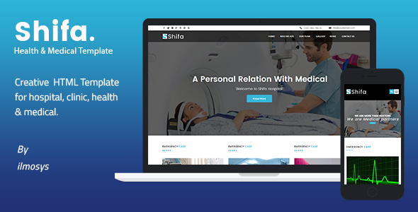 Shifa - 健康与医疗HTML5模板