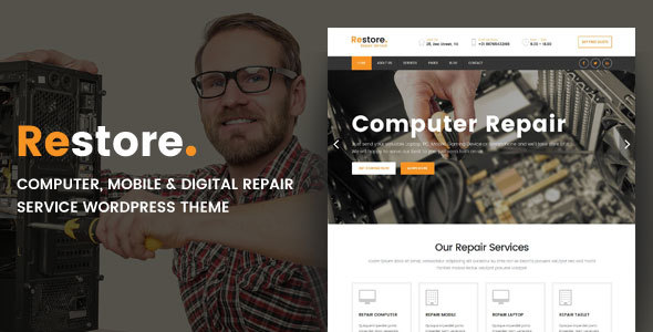 Restore v1.0 - 电子设备维修WordPress主题