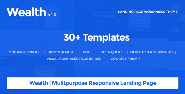 Wealth - Multi-Purpose Landing Page Theme