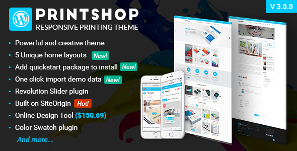 Printshop - WordPress Responsive Printing Theme