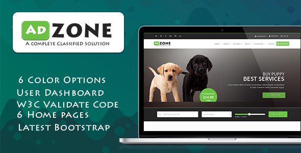 AdZone - 多用途HTML模板+ RTL