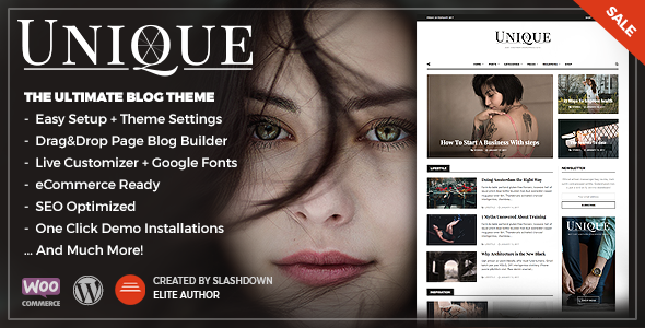 Unique v1.0.2 - 独特新闻杂志博客WordPress主题