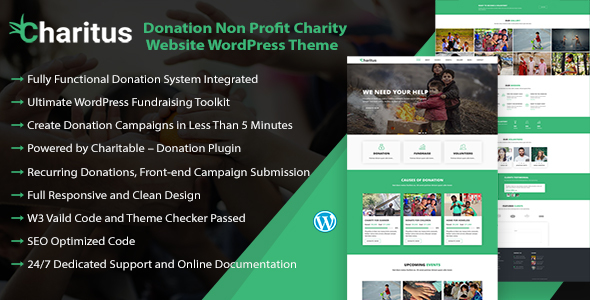  Charitus - Charitable donation WordPress theme