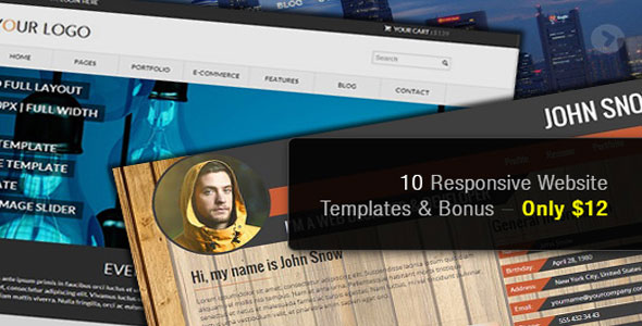 10 Responsive Website Templates