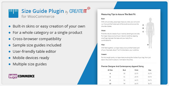 WooCommerce Product Size Guide 商品尺码筛选指南WordPress插件