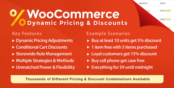 WooCommerce Dynamic Pricing & Discounts 商品动态折扣插件