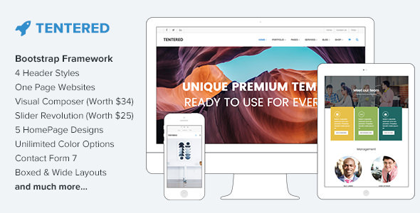 Tentered - Multi Purpose WordPress Theme