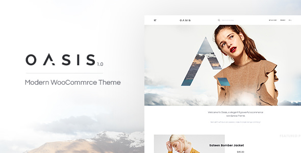  Oasis - WordPress Theme of Modern Fashion Online E-commerce Website