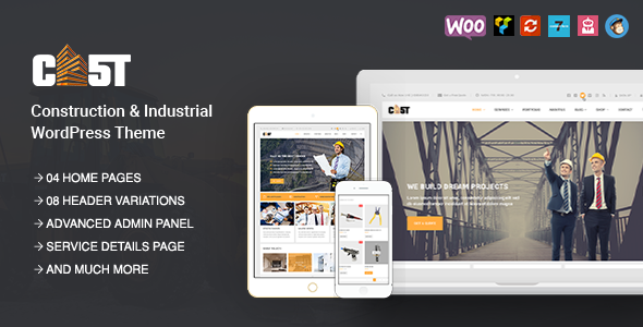  CAST v1.1.1 - WordPress Theme of Construction Station