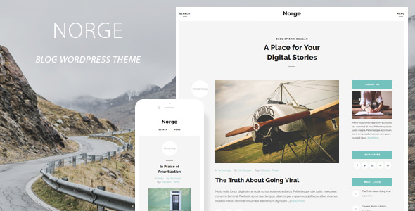 Norge v1.5 -响应式博客WordPress主题