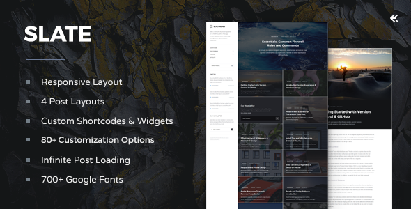  Slate v2.1.0 - Responsive Blog WordPress Theme