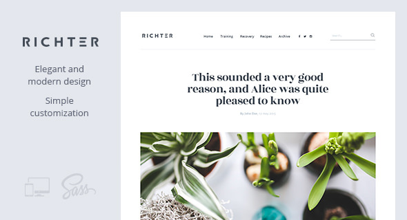 Richter v1.0.5 - 创意博客WordPress主题