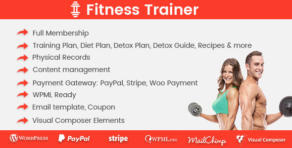 Fitness Trainer - Training Membership Plugin